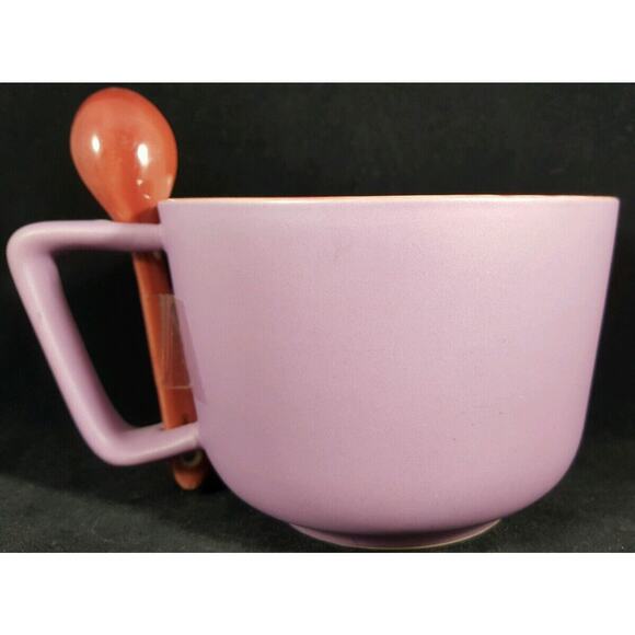 I Love My Cat White Enameled Food Bowl Dish Spoon Stoneware Ceramic Porcelain - Picture 2 of 3